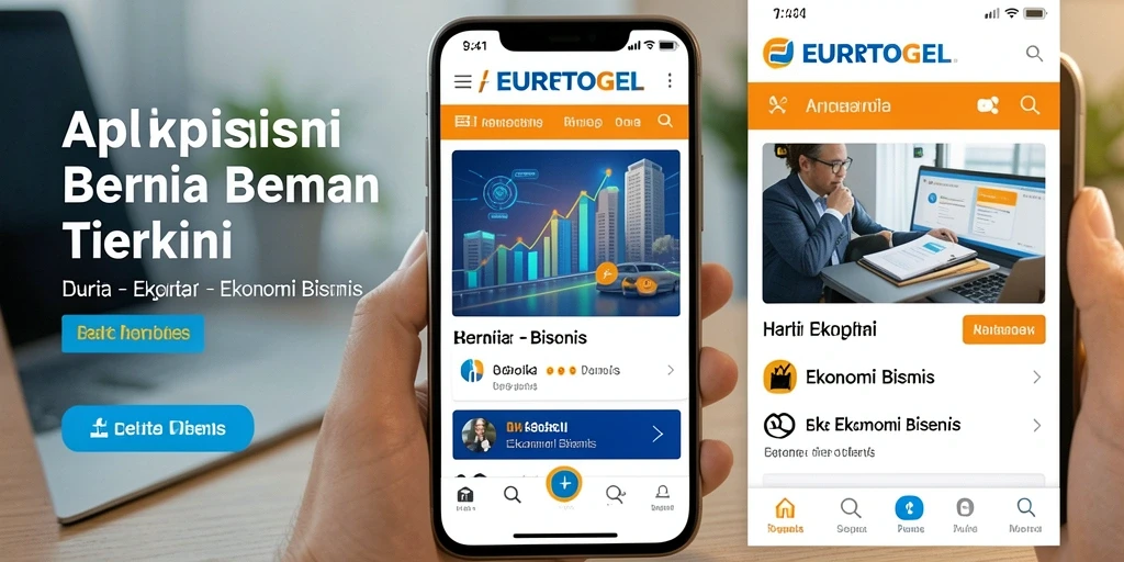Antarmuka aplikasi EUROTOGEL yang sederhana dan informatif.