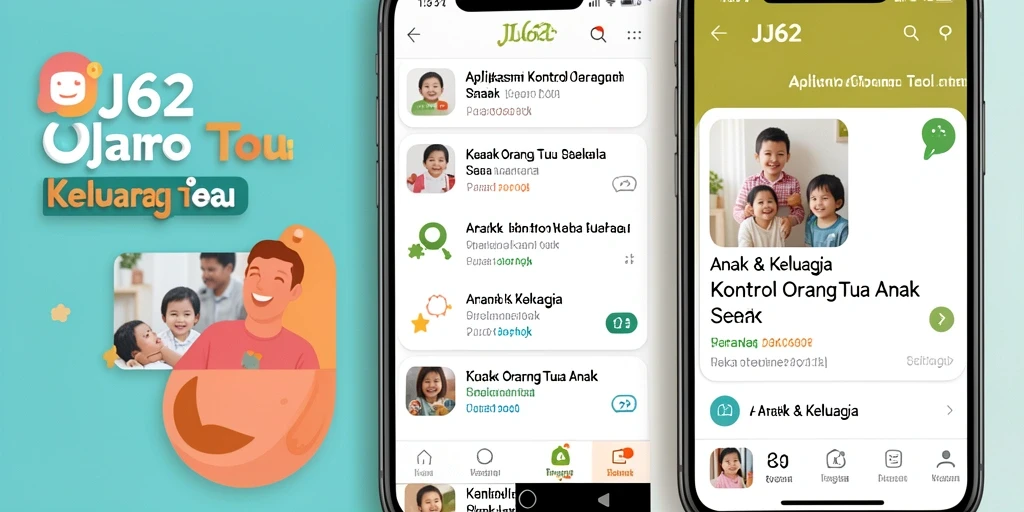 Antarmuka utama JJ62 yang intuitif untuk kontrol orang tua.