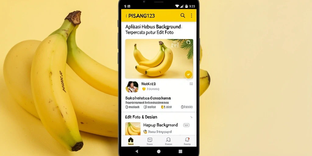 Tampilan antarmuka PISANG123 yang sederhana dan fungsional.