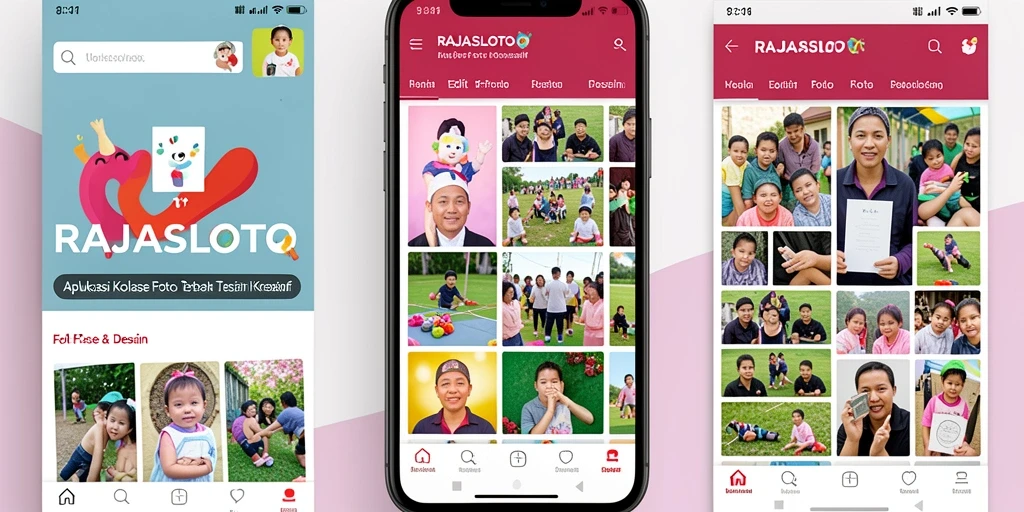 Antarmuka user-friendly RAJASLOTO untuk kolase foto yang menawan.
